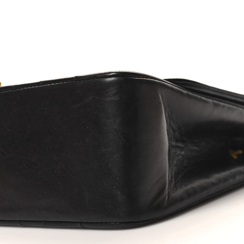 Chanel Lambskin Medium Single Flap Black