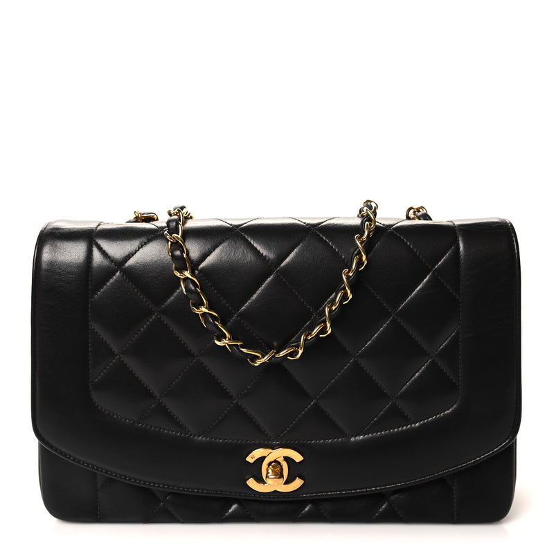 Chanel Lambskin Medium Single Flap Black