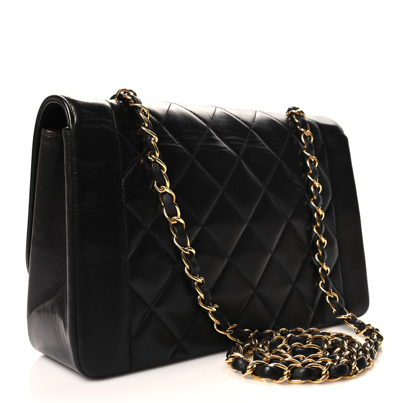 Chanel Lambskin Medium Single Flap Black