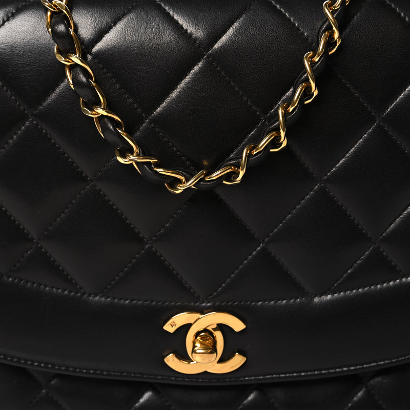 Chanel Lambskin Medium Single Flap Black