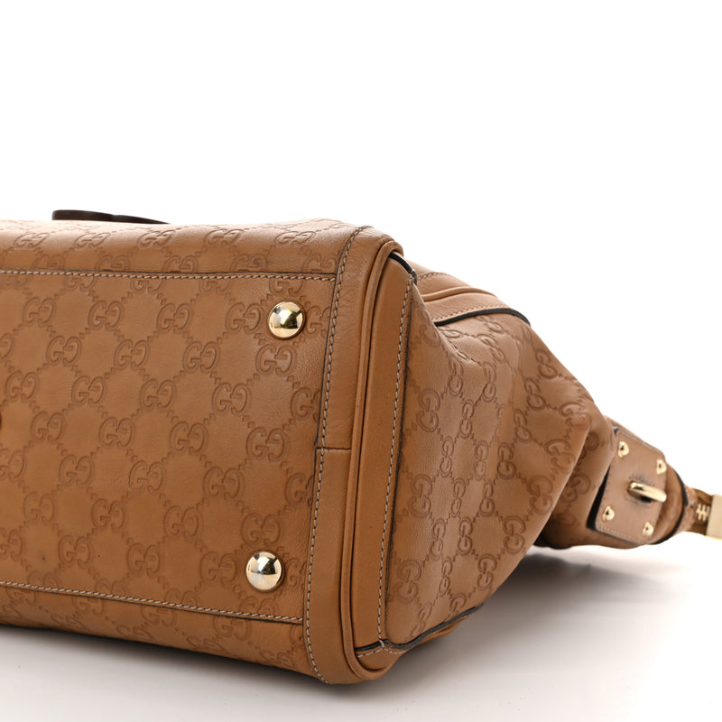 Gucci Guccissima Medium Gg Charm Satchel