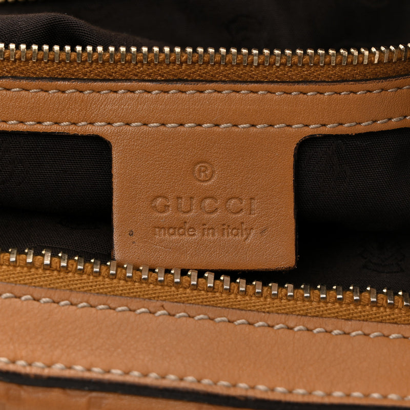 Gucci Guccissima Medium Gg Charm Satchel