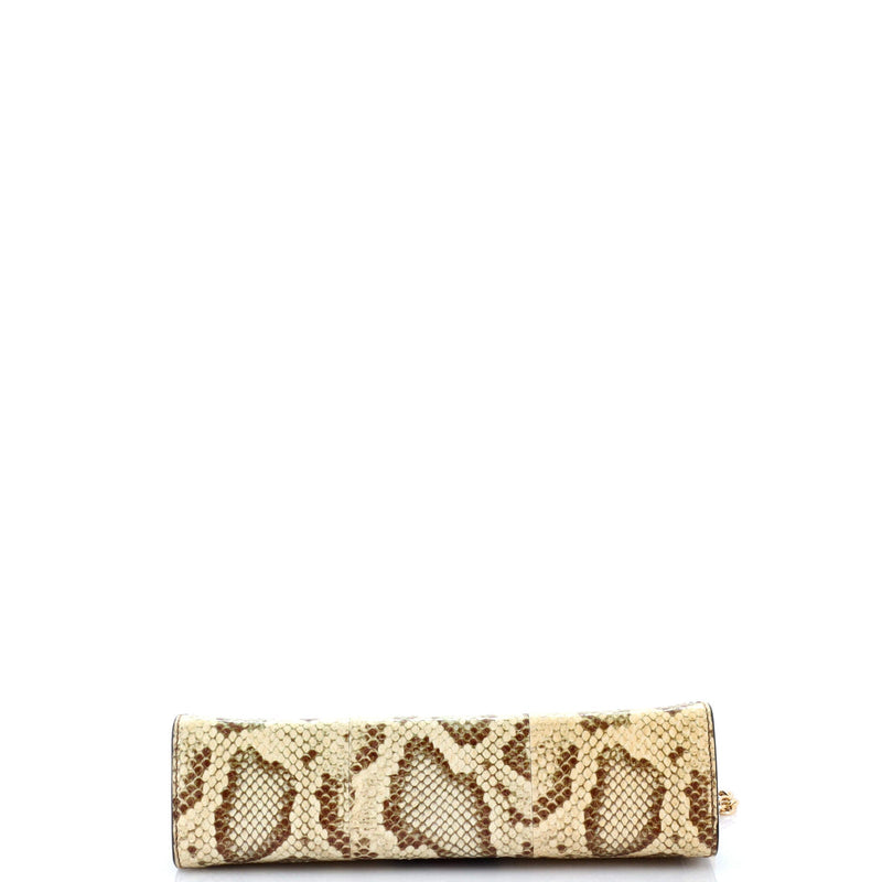 Ophidia Chain Shoulder Bag Raffia With