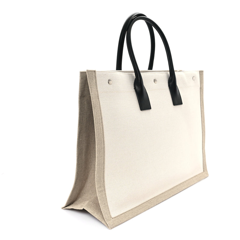 Saint Laurent Linen Calfskin Rive Gauche