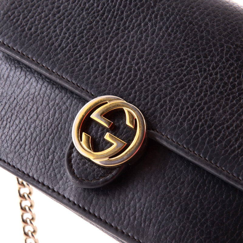 Interlocking Wallet On Chain Leather