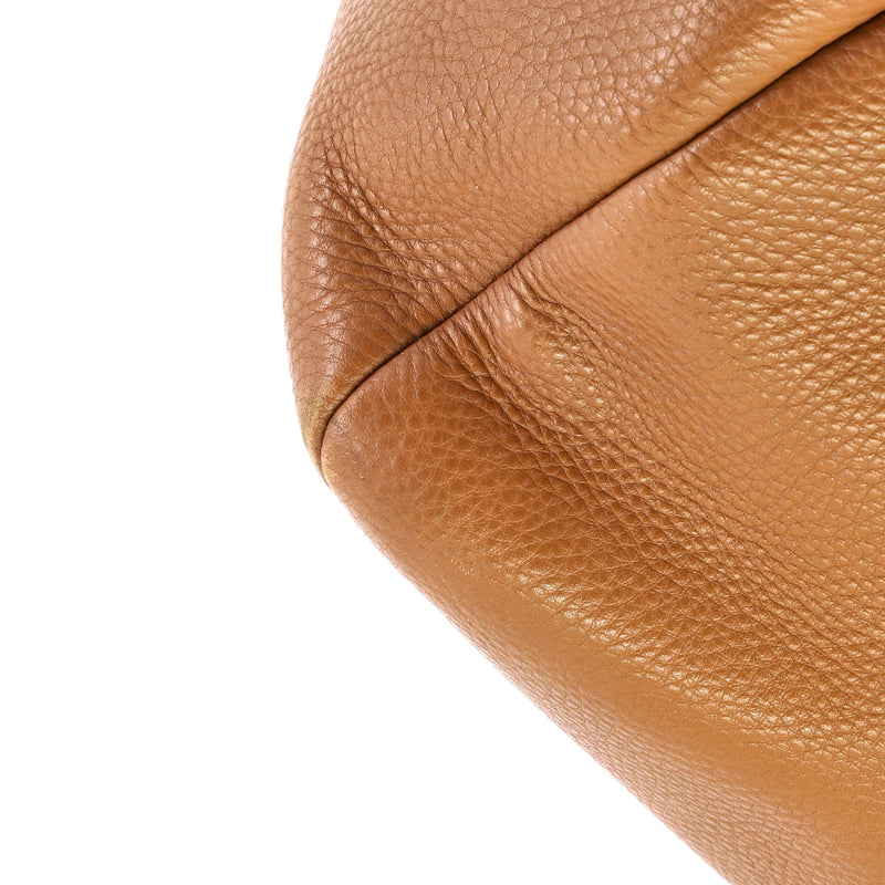 Side Pocket Zip Hobo Vitello Daino Large