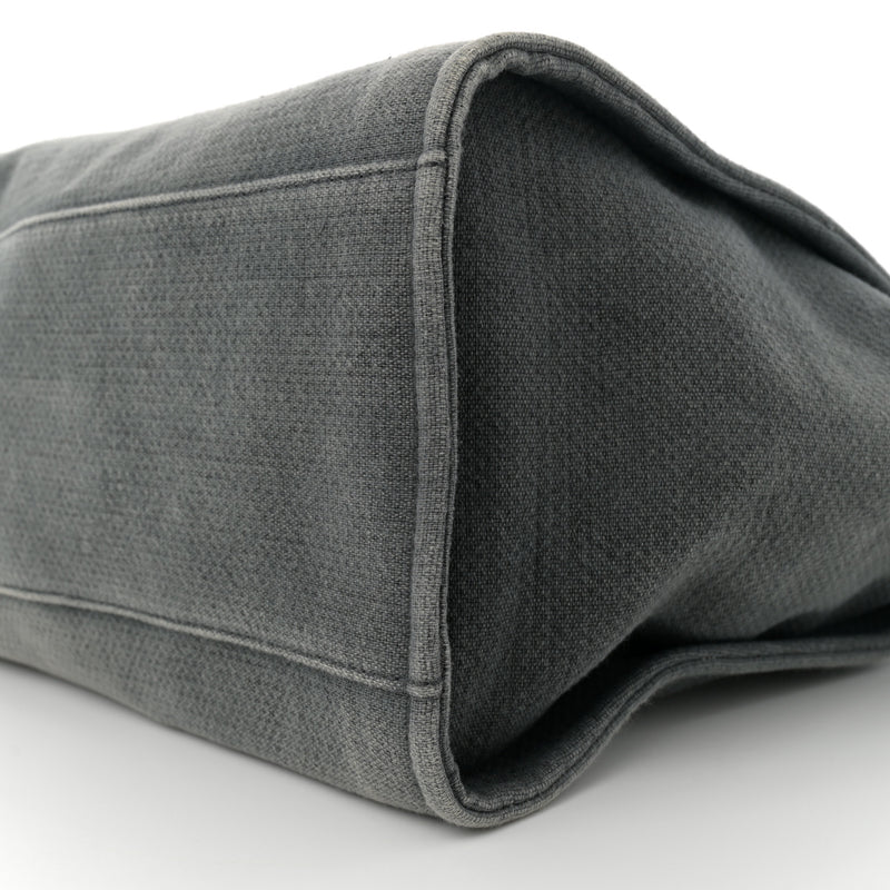Chanel Canvas Large Deauville Tote Grey