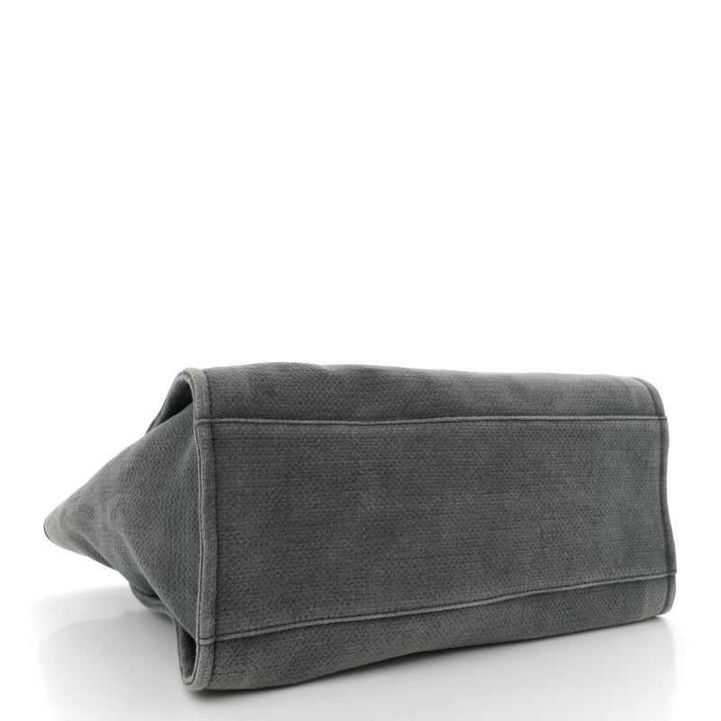 Chanel Canvas Large Deauville Tote Grey