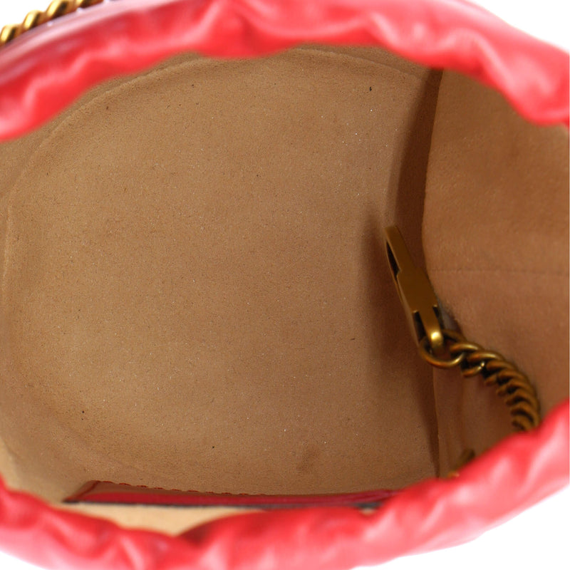 Gg Marmont Bucket Bag Matelasse Leather
