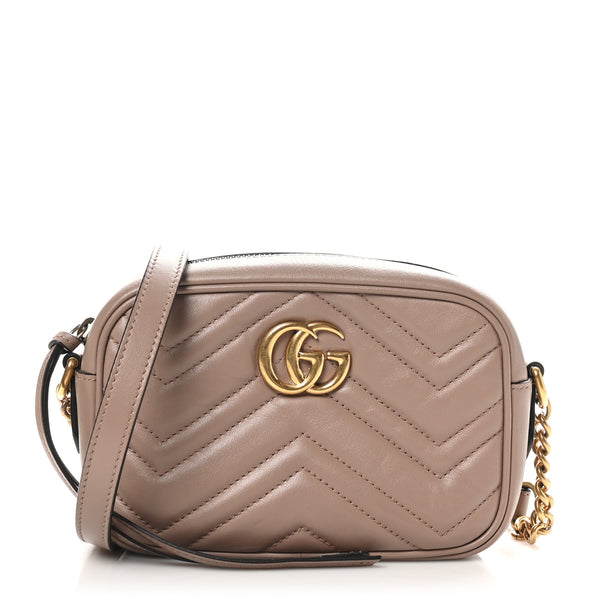 Gucci Calfskin Matelasse Mini Gg Marmont