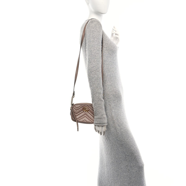 Gucci Calfskin Matelasse Mini Gg Marmont