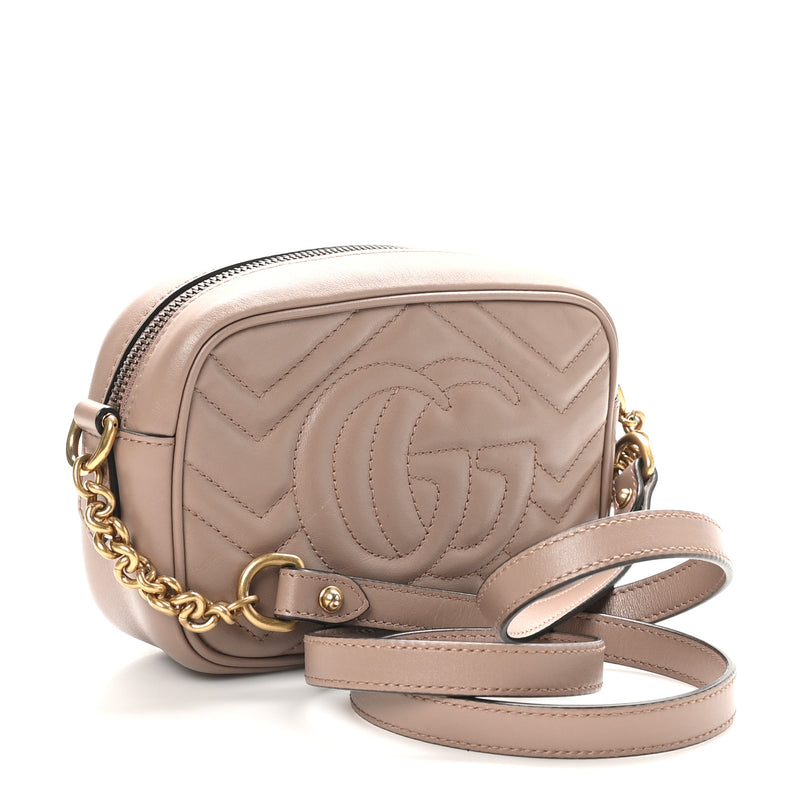 Gucci Calfskin Matelasse Mini Gg Marmont