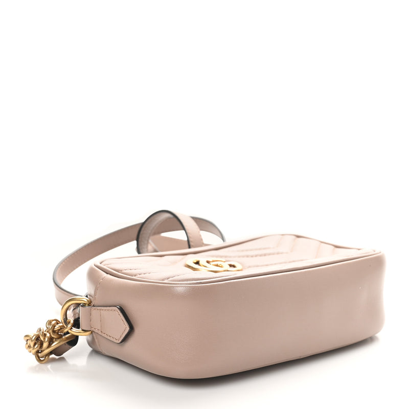 Gucci Calfskin Matelasse Mini Gg Marmont