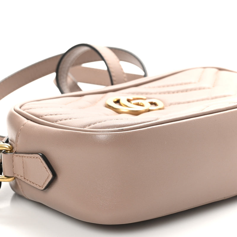 Gucci Calfskin Matelasse Mini Gg Marmont
