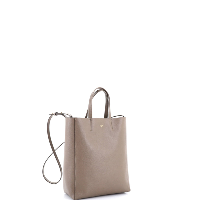 Vertical Cabas Tote Grained Calfskin