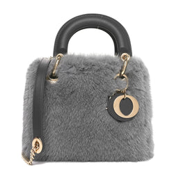 Christian Dior Mink Fur Mini Lady Grey