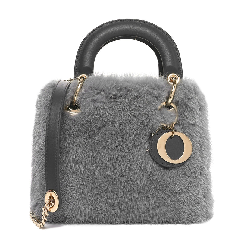 Christian Dior Mink Fur Mini Lady Grey