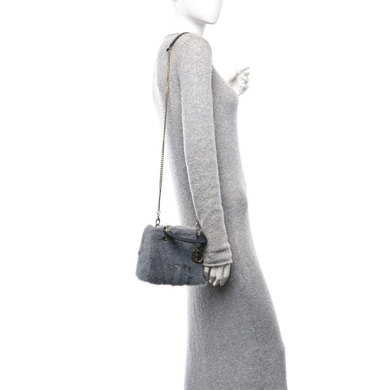 Christian Dior Mink Fur Mini Lady Grey