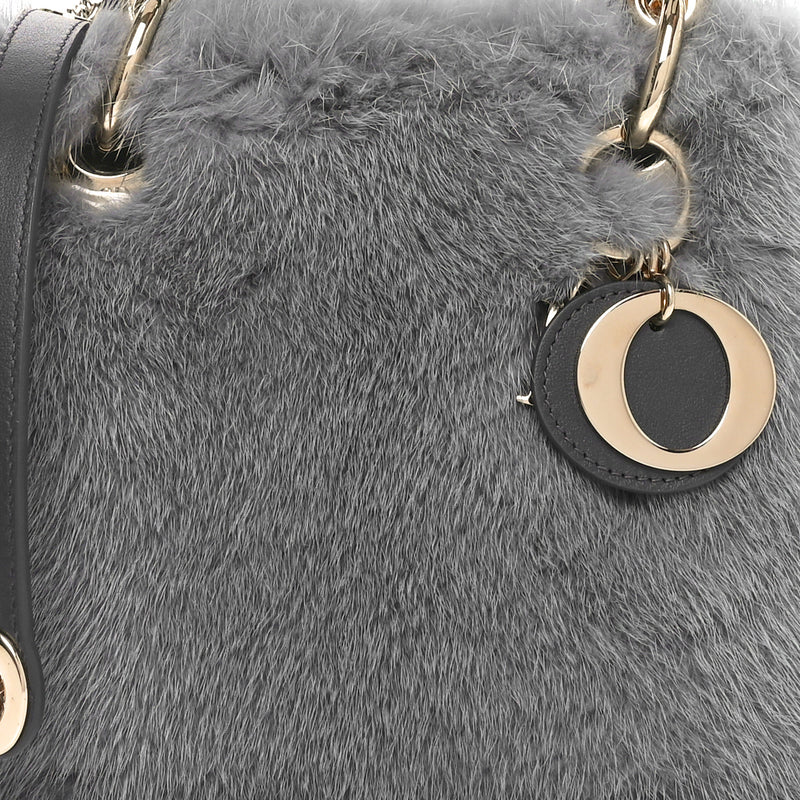 Christian Dior Mink Fur Mini Lady Grey