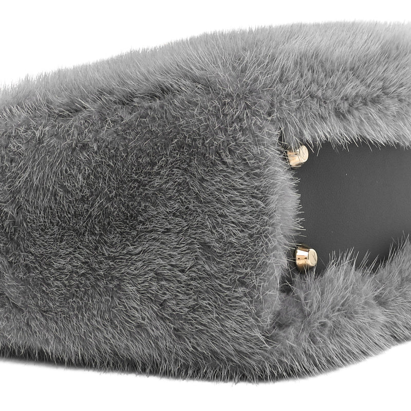 Christian Dior Mink Fur Mini Lady Grey