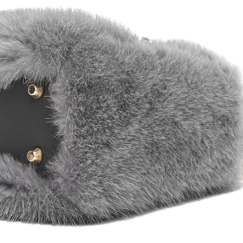 Christian Dior Mink Fur Mini Lady Grey