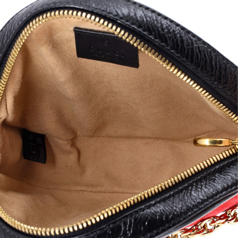 Ophidia Round Shoulder Bag Suede Mini