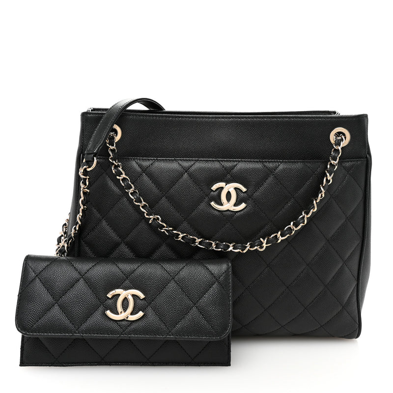 Chanel Caviar Quilted In Out Flap