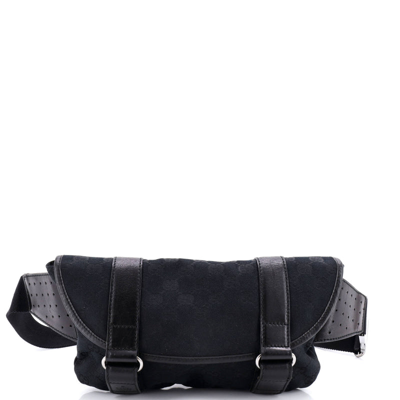 Vintage Double Buckle Belt Bag Gg Canvas