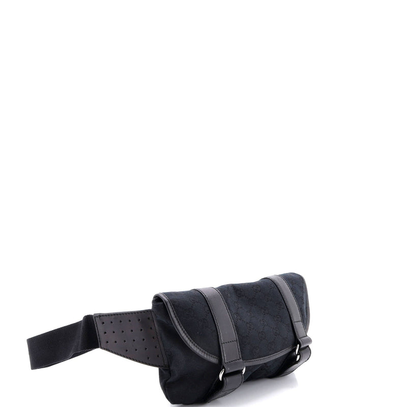 Vintage Double Buckle Belt Bag Gg Canvas