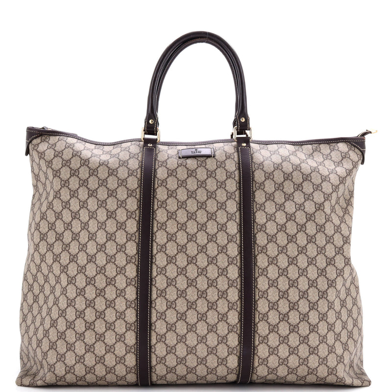 Joy Zip Top Tote Gg Coated Canvas Xl