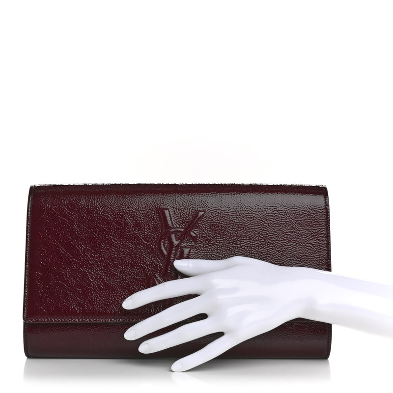 Saint Laurent Textured Patent Calfskin