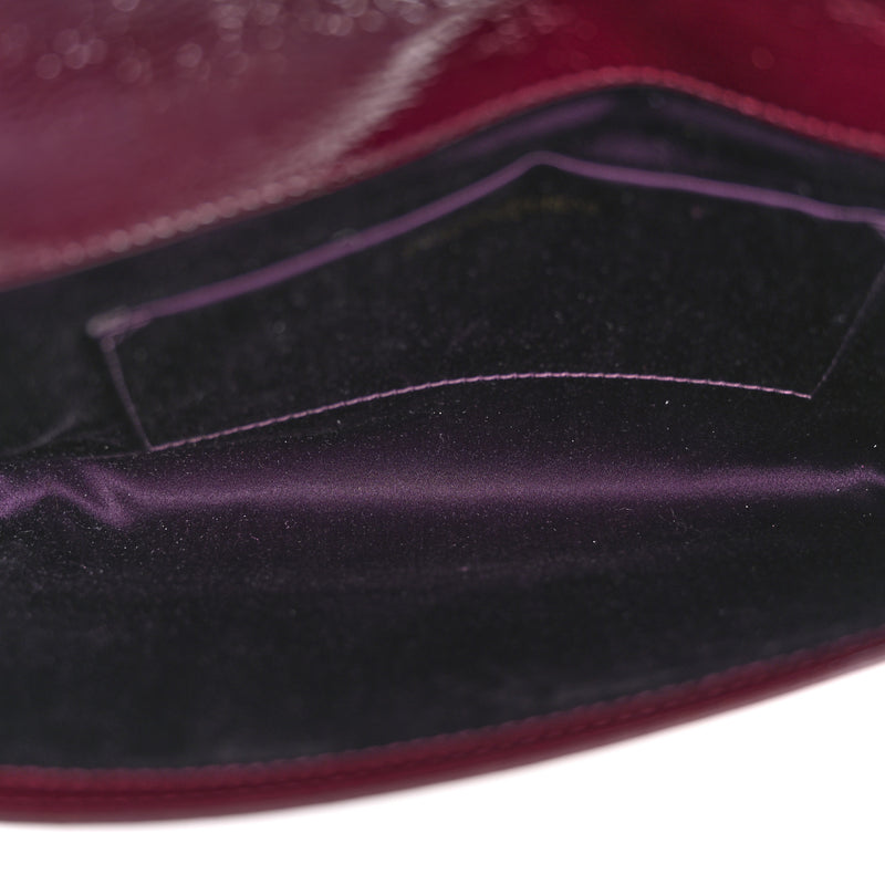 Saint Laurent Textured Patent Calfskin