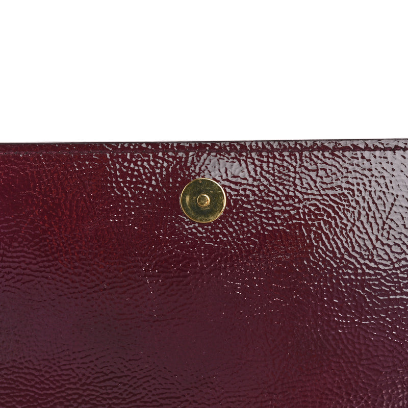 Saint Laurent Textured Patent Calfskin