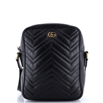 Gg Marmont Zip Messenger Bag Matelasse