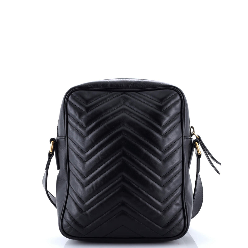 Gg Marmont Zip Messenger Bag Matelasse