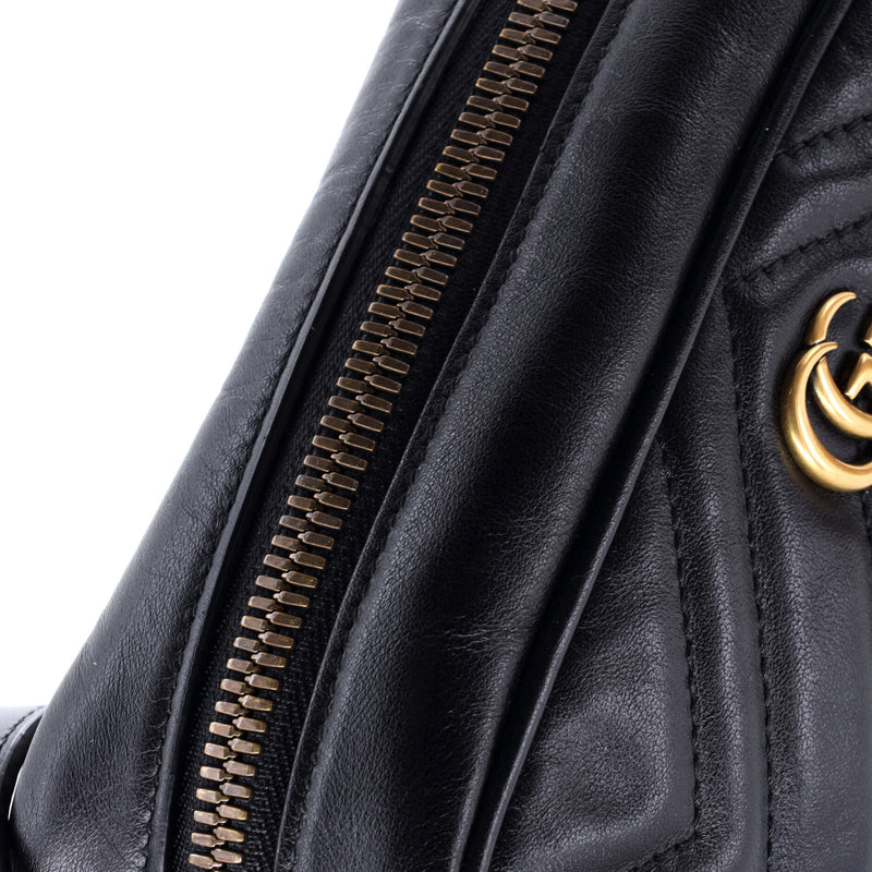 Gg Marmont Zip Messenger Bag Matelasse