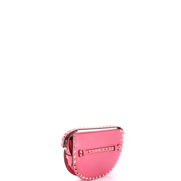 Rockstud Zip Shoulder Bag Leather Small