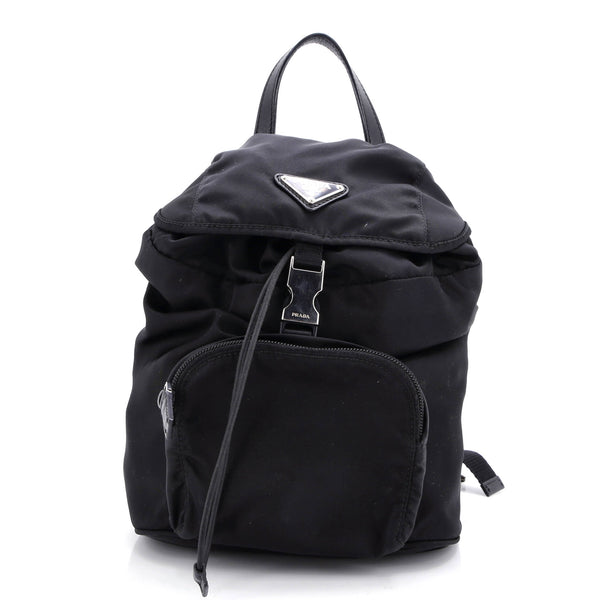 Single Buckle Pocket Backpack Tessuto