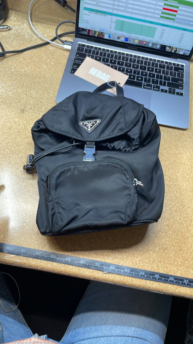Single Buckle Pocket Backpack Tessuto