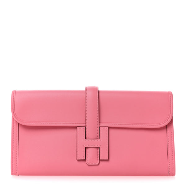 Hermes Swift Jige Elan 29 Clutch Rose