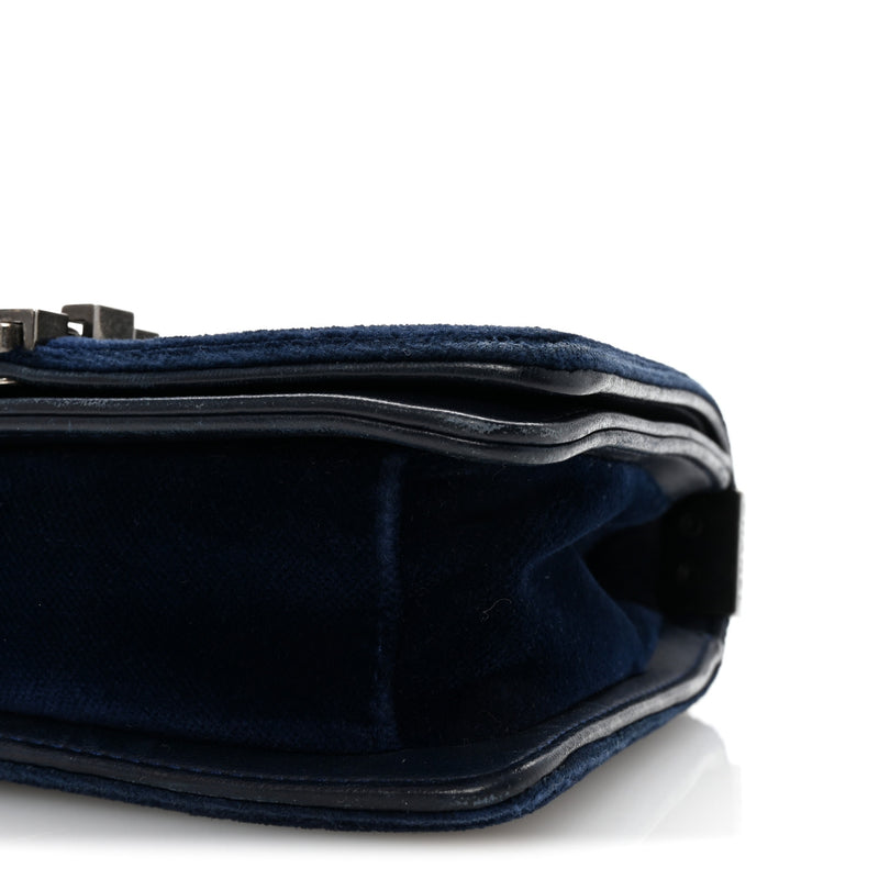 Chanel Velvet Quilted Small Boy Flap
