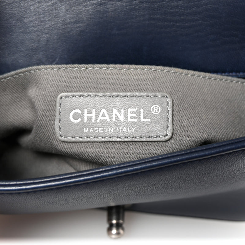 Chanel Velvet Quilted Small Boy Flap