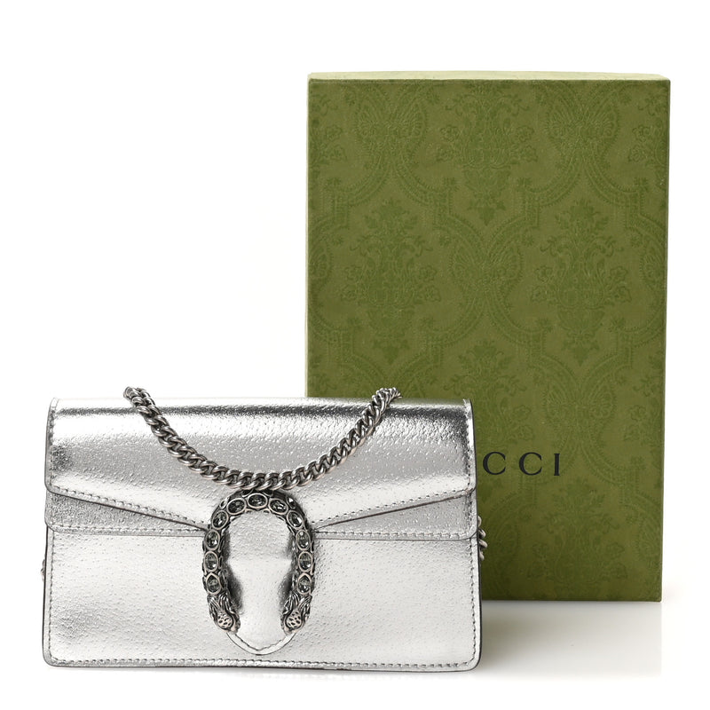 Gucci Metallic Calfskin Super Mini
