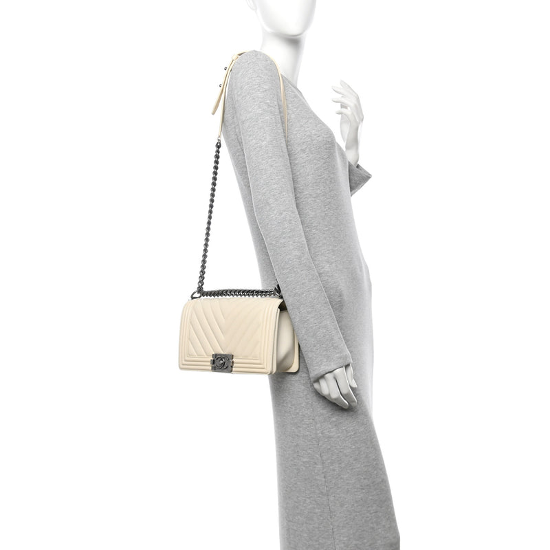 Chanel Lambskin Chevron Quilted Medium