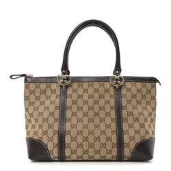 Gucci Small Lovely Heart Tote Dark Brown