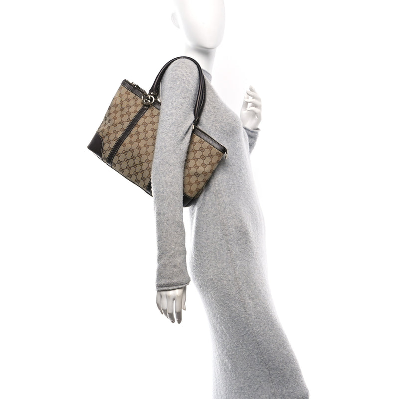 Gucci Small Lovely Heart Tote Dark Brown