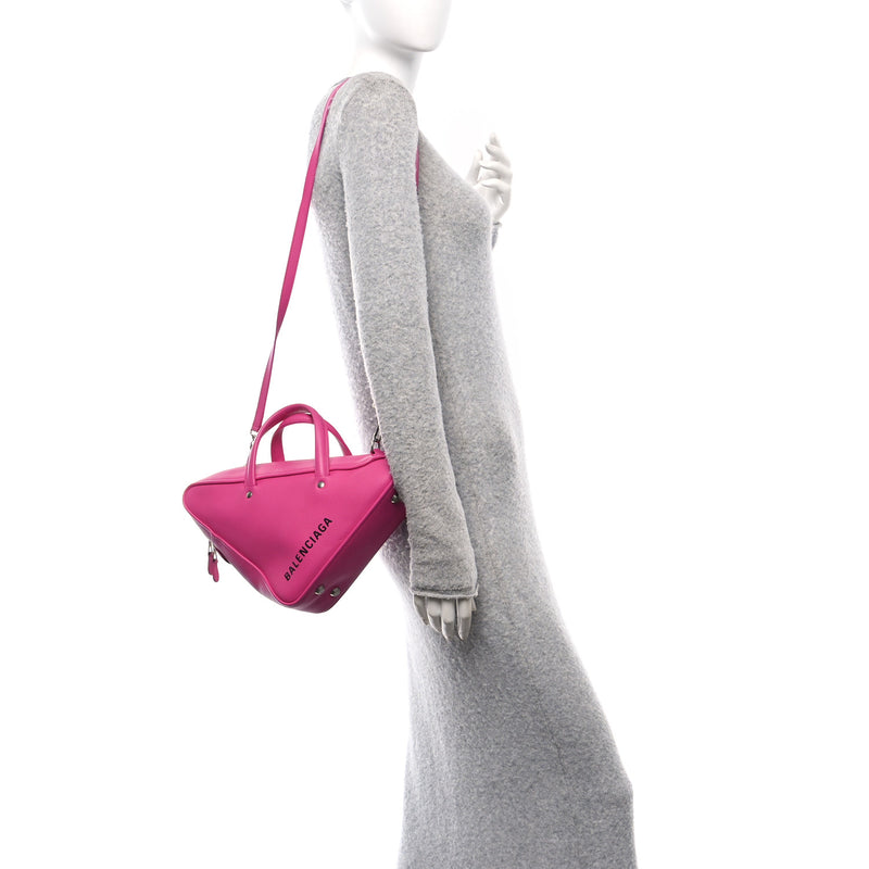 Balenciaga Shiny Day Calfskin S Triangle