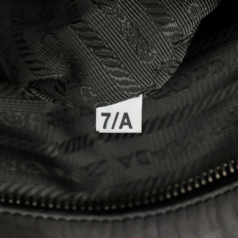 Prada Nappa Gaufre Double Zip Tote Black