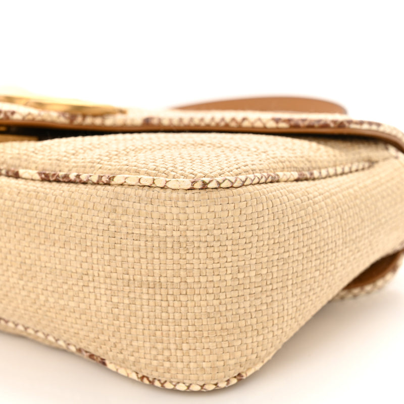 Gucci Raffia Elaphe Matelasse Small Gg