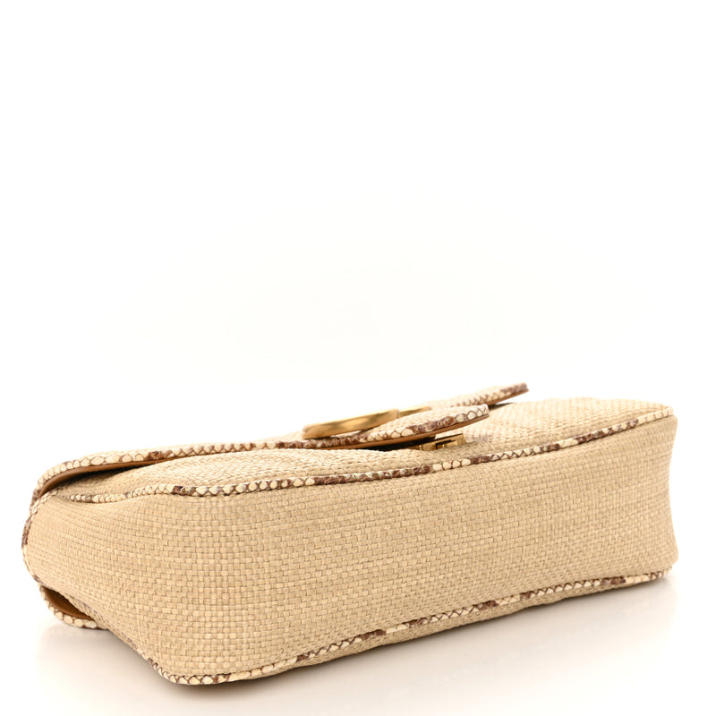 Gucci Raffia Elaphe Matelasse Small Gg
